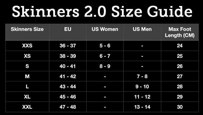 Skinners 2 Sizing